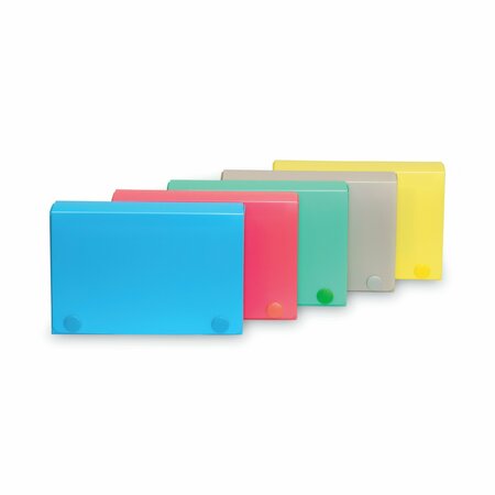 C-LINE PRODUCTS Index Card Case, Holds 100 3 x 5 Cards, Polypropylene, Assorted 58335